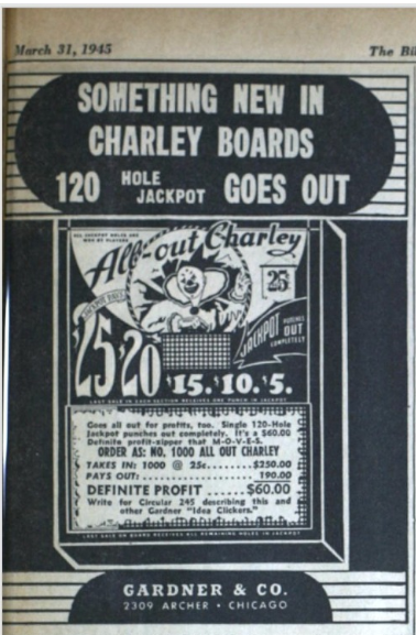 Magazine advertisement for Charley Boards.