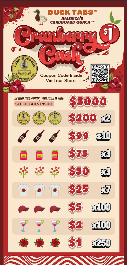 Lake Nokomis Cranberries pulltab